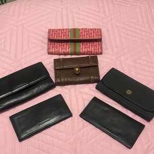 Liz Claiborne Black wallet and several others